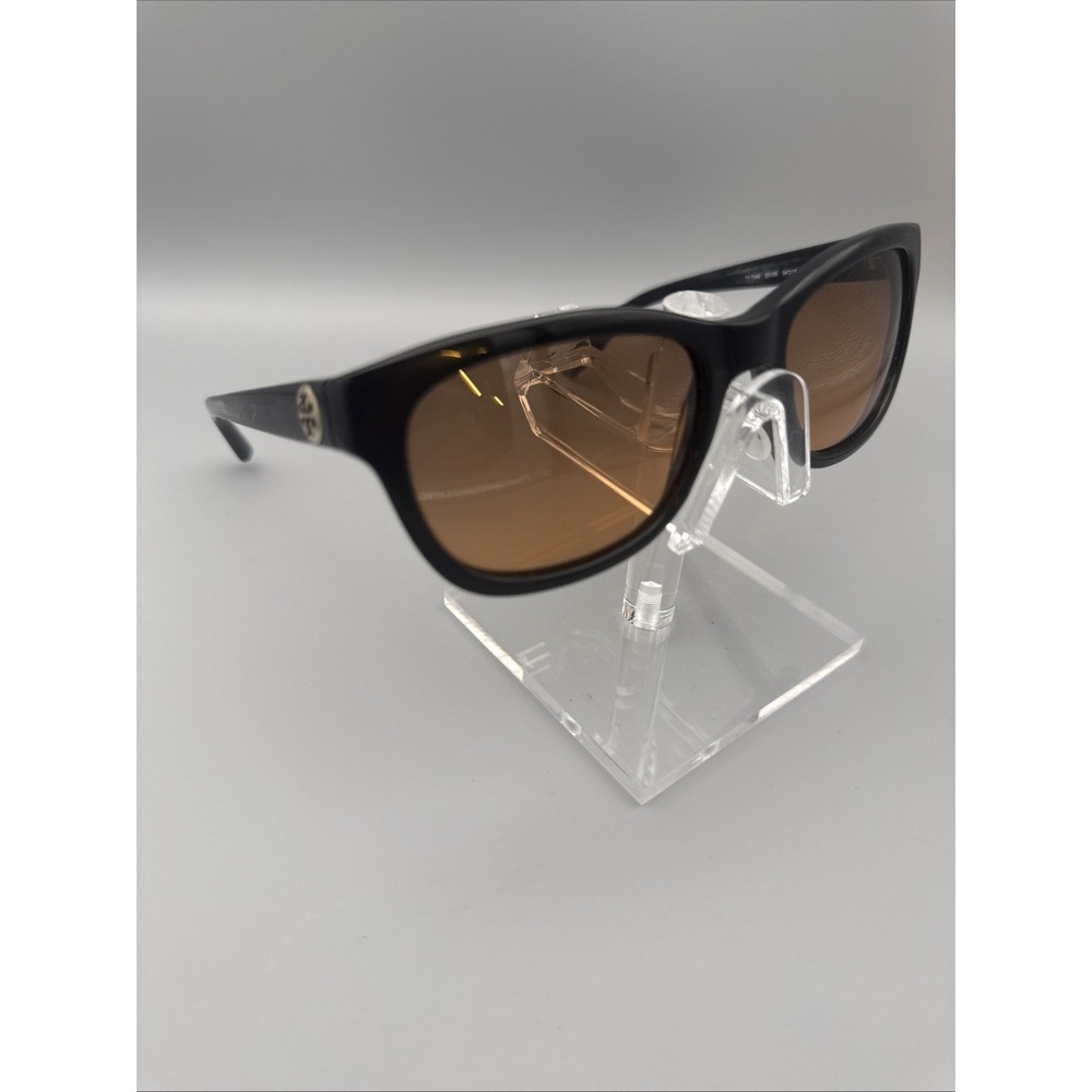 Tory Burch Authentic Thick Black Sunglasses TY7044 Logo 501/95 Polarized Lens